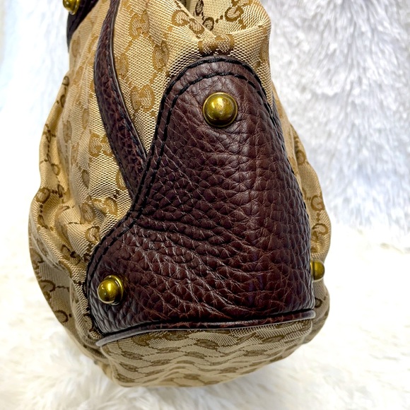 GUCCI GG WEB GUCCISIMA JOCKEY HOBO SPY BAG - Picture 4 of 15